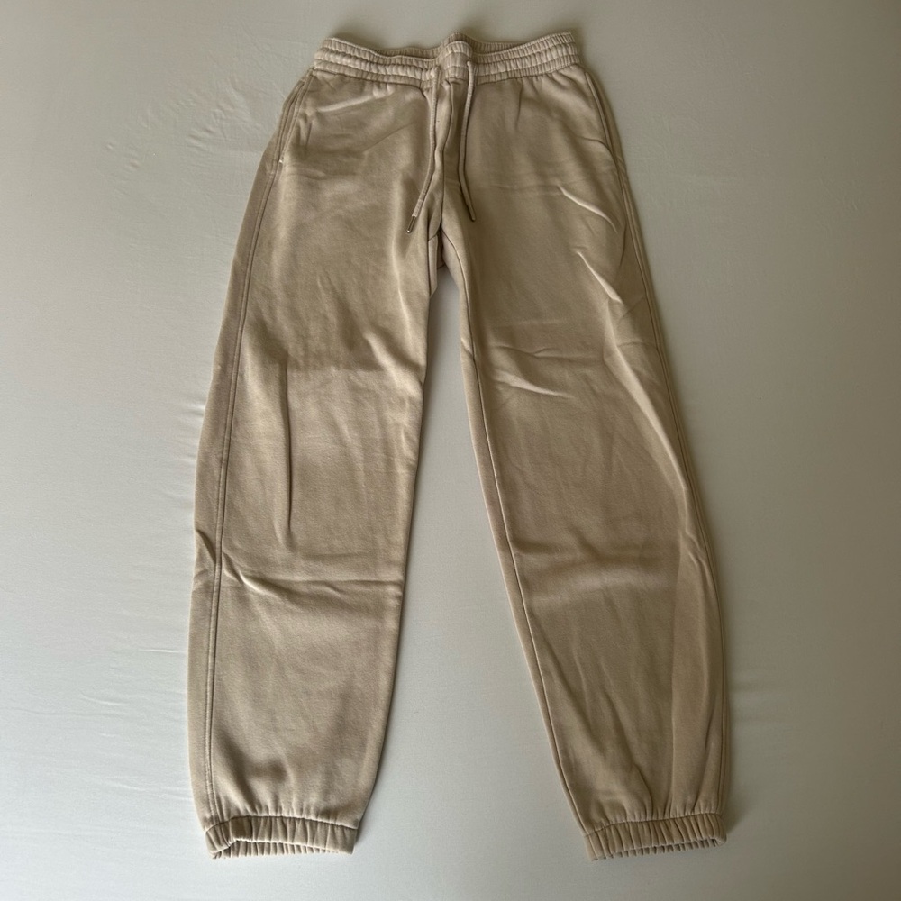 Beige Jogger Pants